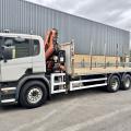 SCANIA P320 2016(66) 6x2 10 Tyre Rearlift Flatbed with Atlas 120.2E Crane
