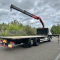 SCANIA P320 6x2 Rear Steer Flat with Fassi F175 Crane