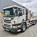 SCANIA P320 2016(66) 6x2 10 Tyre Rearlift Flatbed with Atlas 120.2E Crane