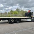 SCANIA P320 6x2 Rear Steer Flat with Fassi F175 Crane