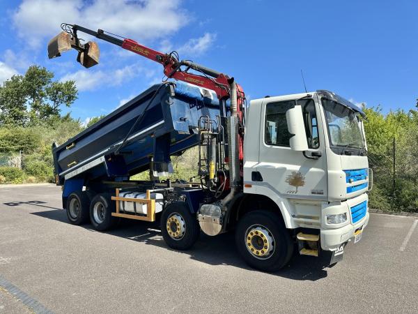 DAF CF85.360 8x4 Steel Body Tipper Grab